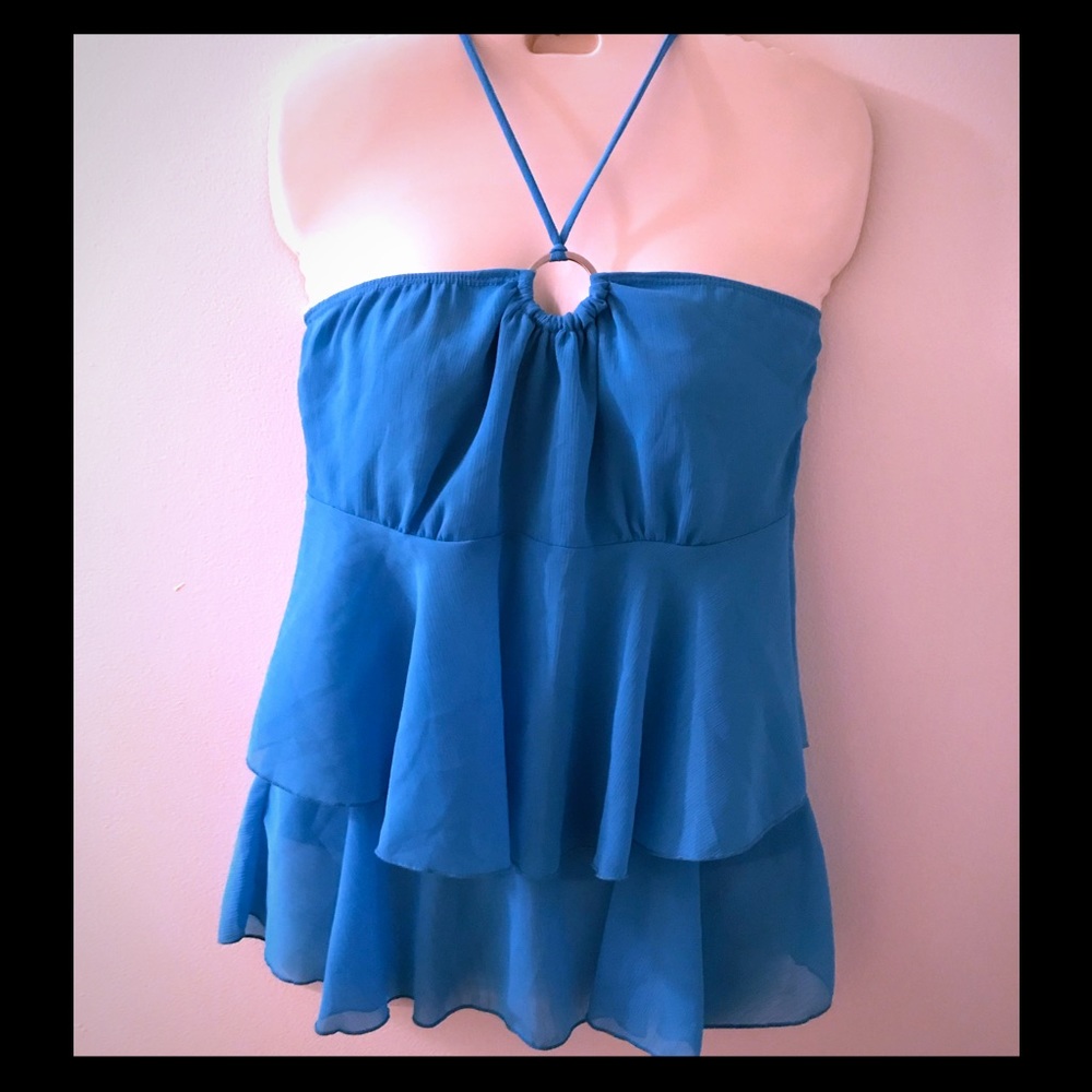 Teal Halter Top